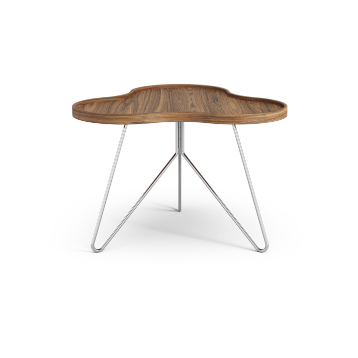 Flower mono τραπέζι Special Edition 62x66 εκ., Ύψος 45 εκ. – βαμμένο καρύδι – επιχρωμιωμένο ατσάλι Swedese