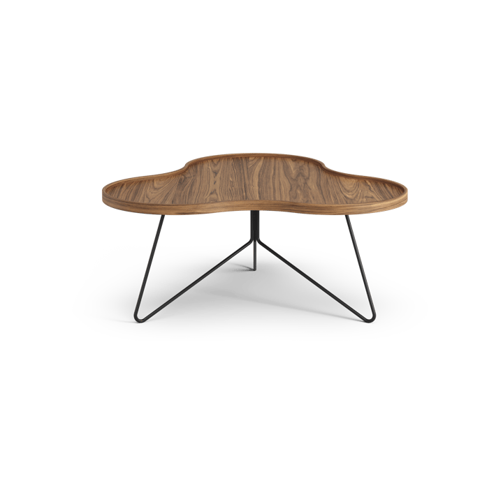 Flower mono τραπέζι Special Edition 84x90 εκ., Ύψος 39 εκ. – βαμμένο καρύδι – μαύρο βαμμένο ατσάλι Swedese