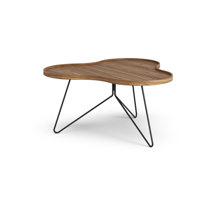 Flower mono τραπέζι Special Edition 84x90 εκ., Ύψος 45 εκ. – βαμμένο καρύδι – μαύρο βαμμένο ατσάλι Swedese