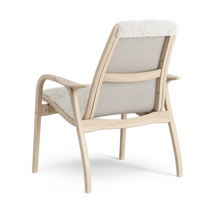 Laminett πολυθρόνα πολυθρόνα δρυς με λευκό πιγμέντο/δέρμα προβάτου - Υπόλευκο (λευκό) - Swedese