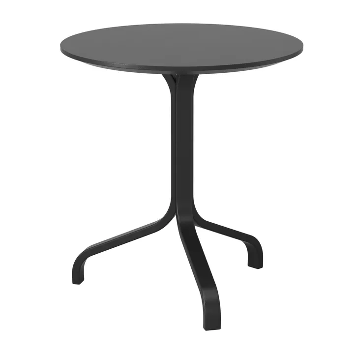 Lamino τραπέζι Ø46x49 cm - Μαύρη βερνικωμένη οξιά - Swedese
