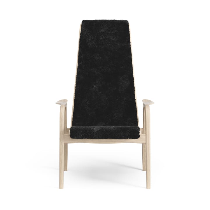 Lamino πολυθρόνα λευκή pigmented oak/sheep skin, Μαύρο (μαύρο) Swedese