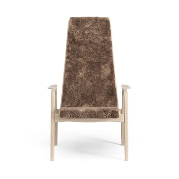 Lamino πολυθρόνα λευκή pigmented oak/sheep skin - Σαχάρα (καφέ νουγκά) - Swedese