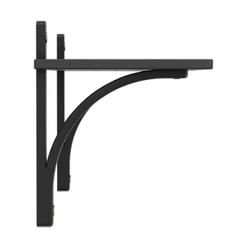 Levi ραφιέρα 1 ράφι - Μαύρη λουστραρισμένη φτελιά-μπρούντζος, 90 εκ. - Swedese