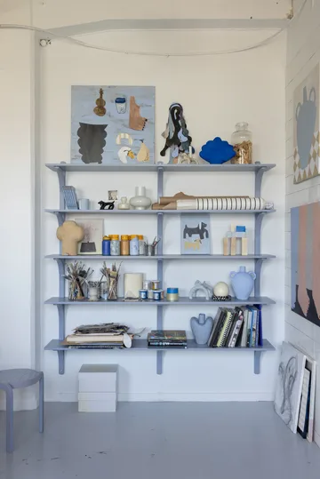 Levi ράφι - Λευκόχρωμο δρυς-χαλκός, 2 ράφια, 90 εκ.   - Swedese