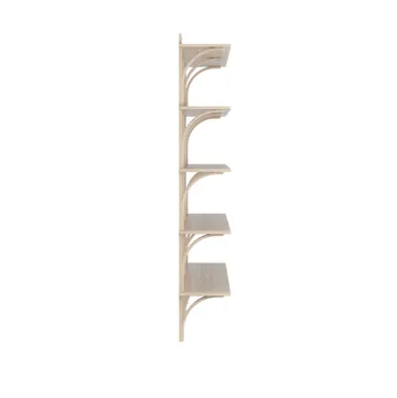 Levi ραφιέρα 3 ράφια - Λευκοπιγμέντο δρυς-αλουμίνιο,180 εκ. - Swedese