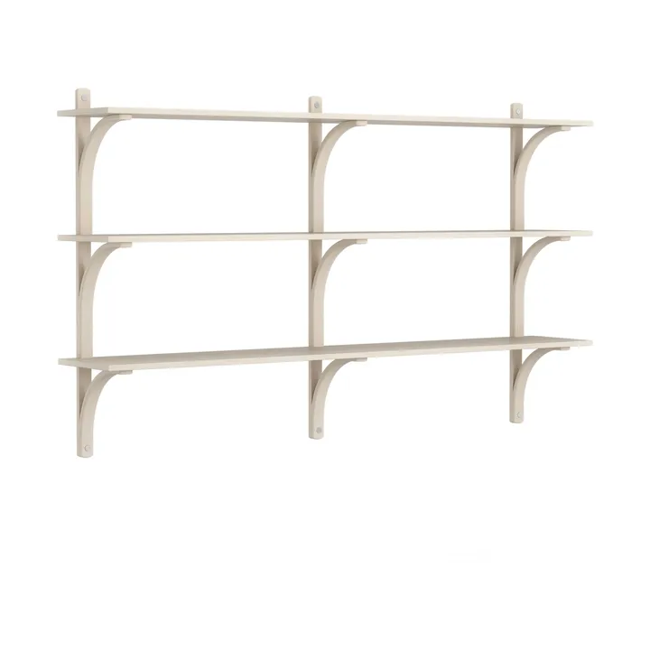 Levi ραφιέρα 3 ράφια - Λευκοπιγμέντο φτελιά-αλουμίνιο,180 εκ. - Swedese