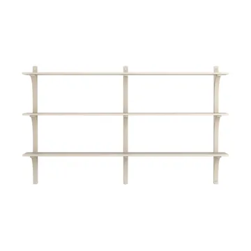 Levi ραφιέρα 3 ράφια - Λευκοπιγμέντο φτελιά-αλουμίνιο,180 εκ. - Swedese