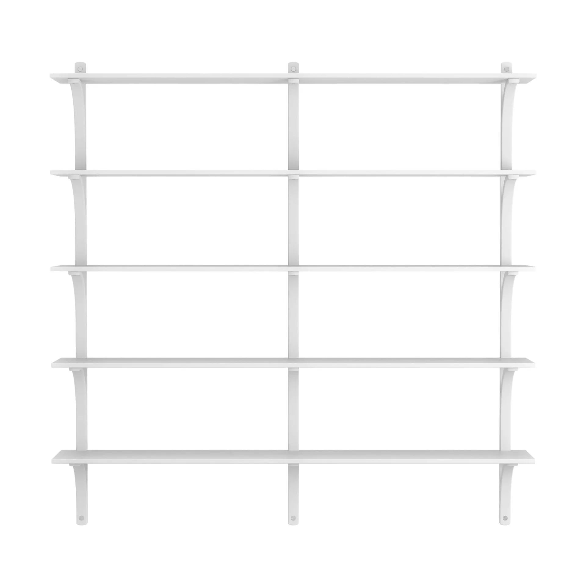 Levi ραφιέρα 5 ράφια, Λευκασμένη φτελιά-αλουμίνιο,180 εκ. Swedese