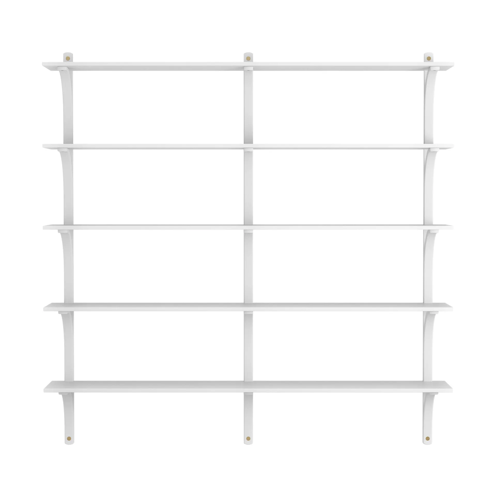 Levi ραφιέρα 5 ράφια, Λευκασμένη φτελιά-μπρούντζος,180 εκ. Swedese