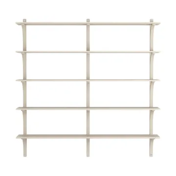 Levi ραφιέρα 5 ράφια - Λευκοπιγμέντο φτελιά-αλουμίνιο,180 εκ. - Swedese