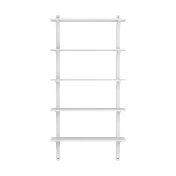 Levi ραφιέρα 5 ράφια - Λευκασμένη φτελιά-μπρούντζος,90 εκ. - Swedese