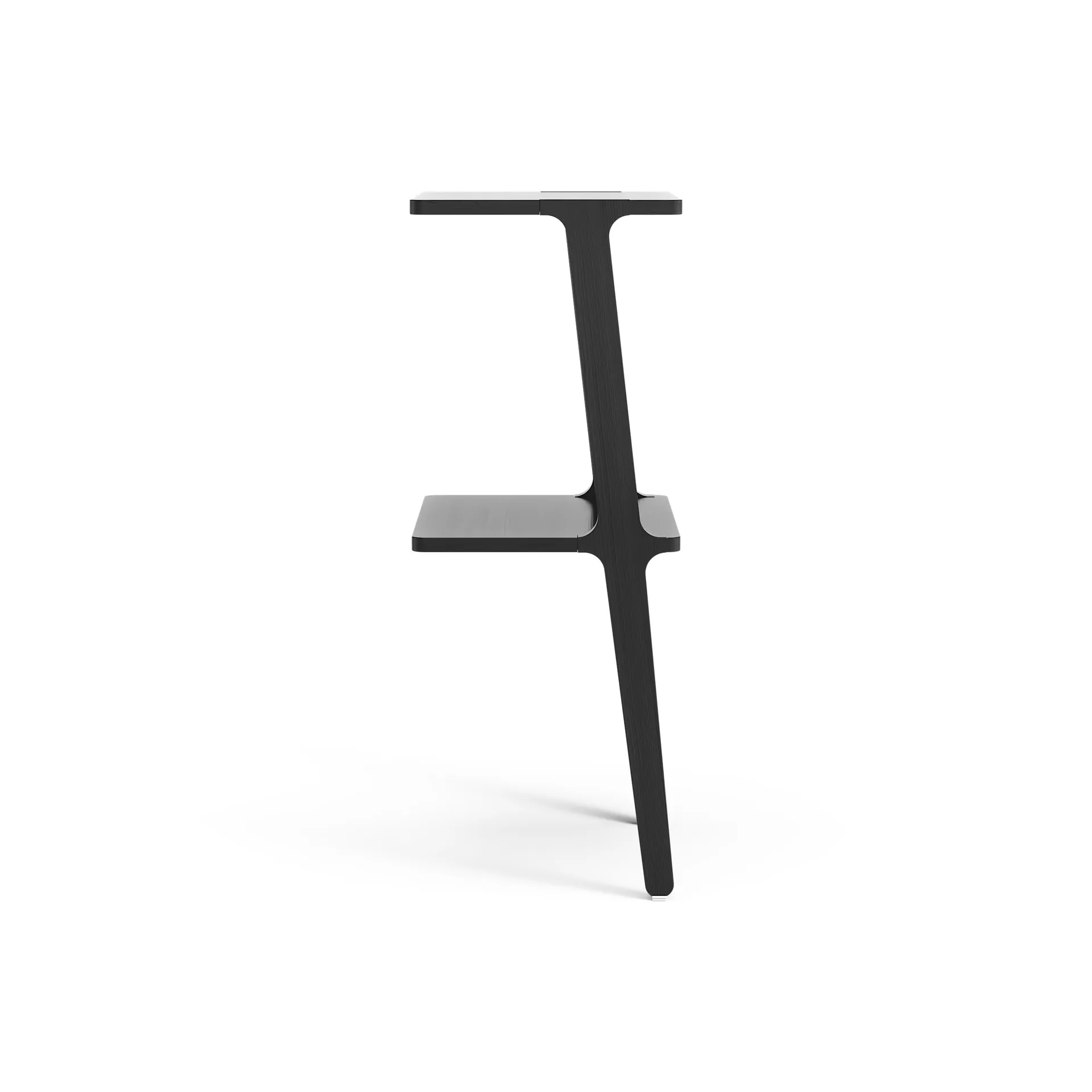 Libri shelf 2 ράφι, Δεσποτάκι μαύρο λακαρισμένο Swedese