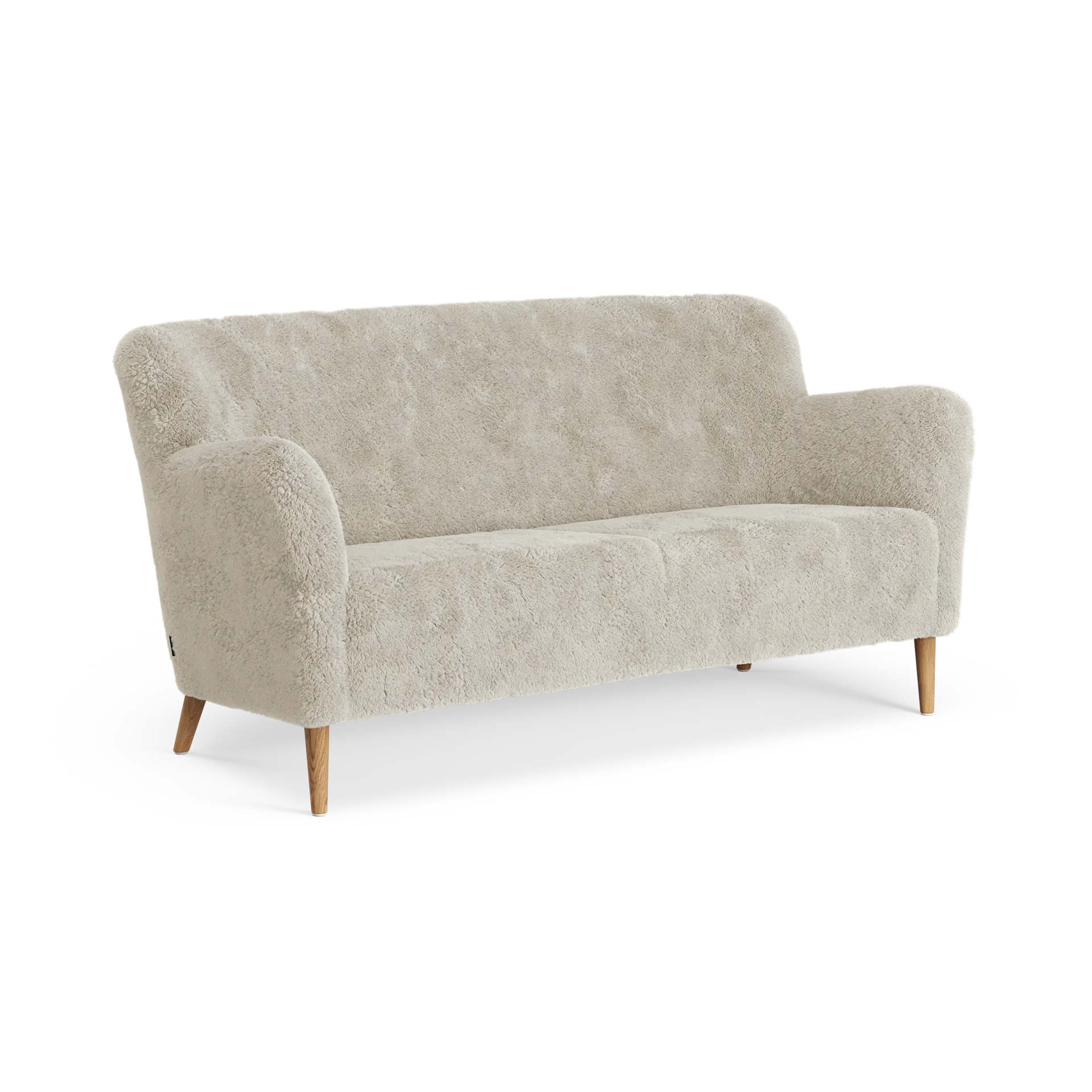 Nova καναπές 2 θέσεων μαλλί προβάτου, Moonlight-λαδωμένη δρυς Swedese