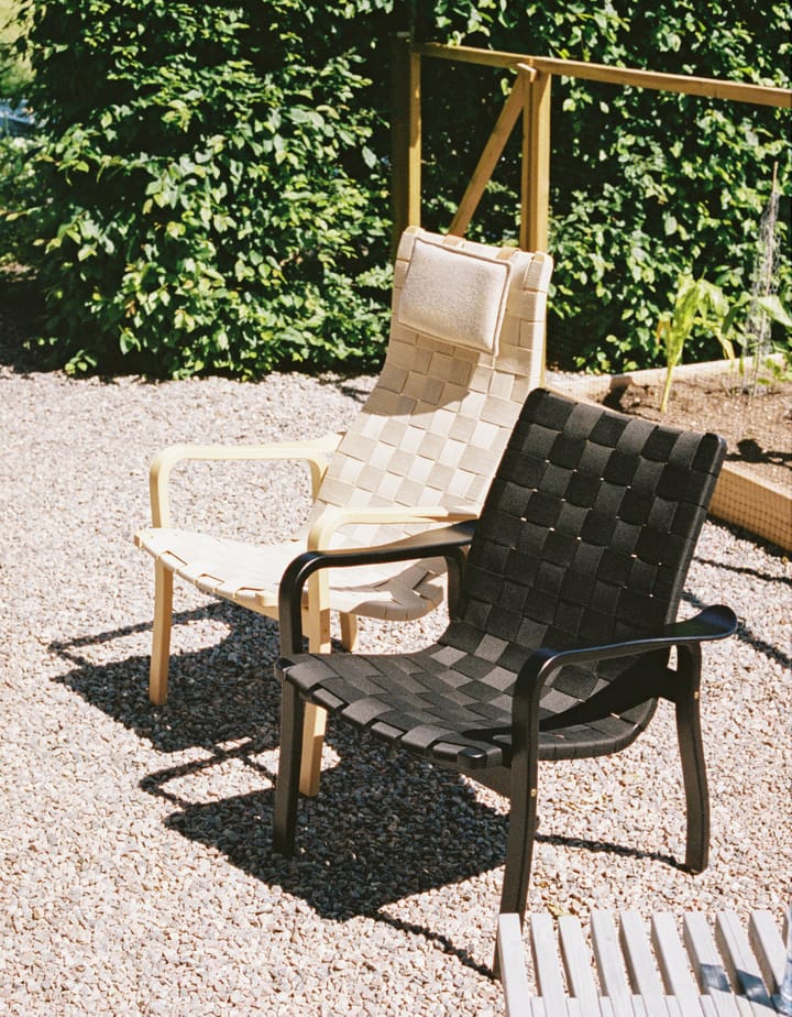 Primo πολυθρόνα ψηλή με μαξιλάρι από λακαρισμένη οξιά - Φυσικό - Swedese