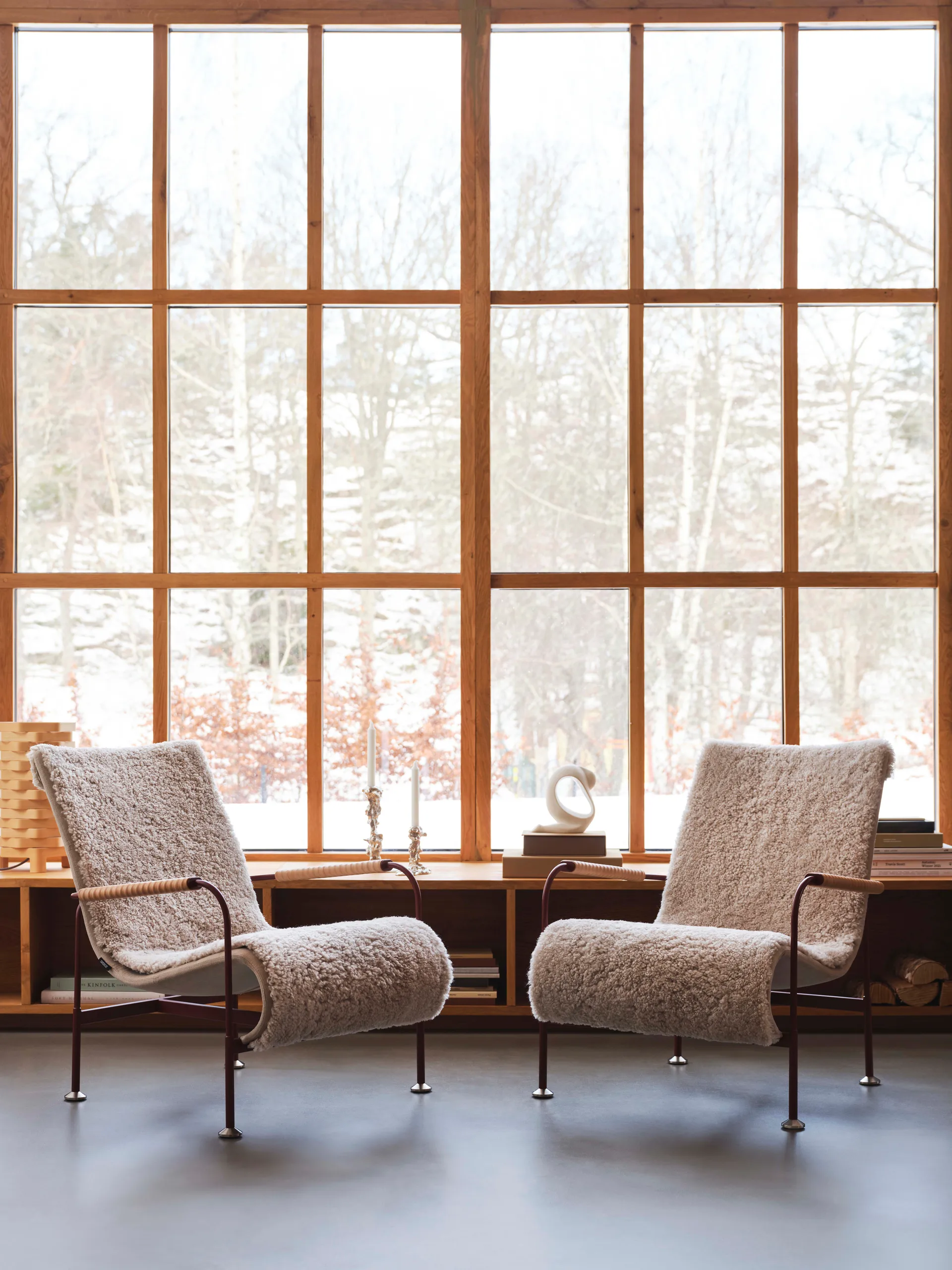 Πολυθρόνα Serpentine, Δέρμα Elmo Soft Σκούρο καφέ-Tärnsjö Tobacco   Swedese