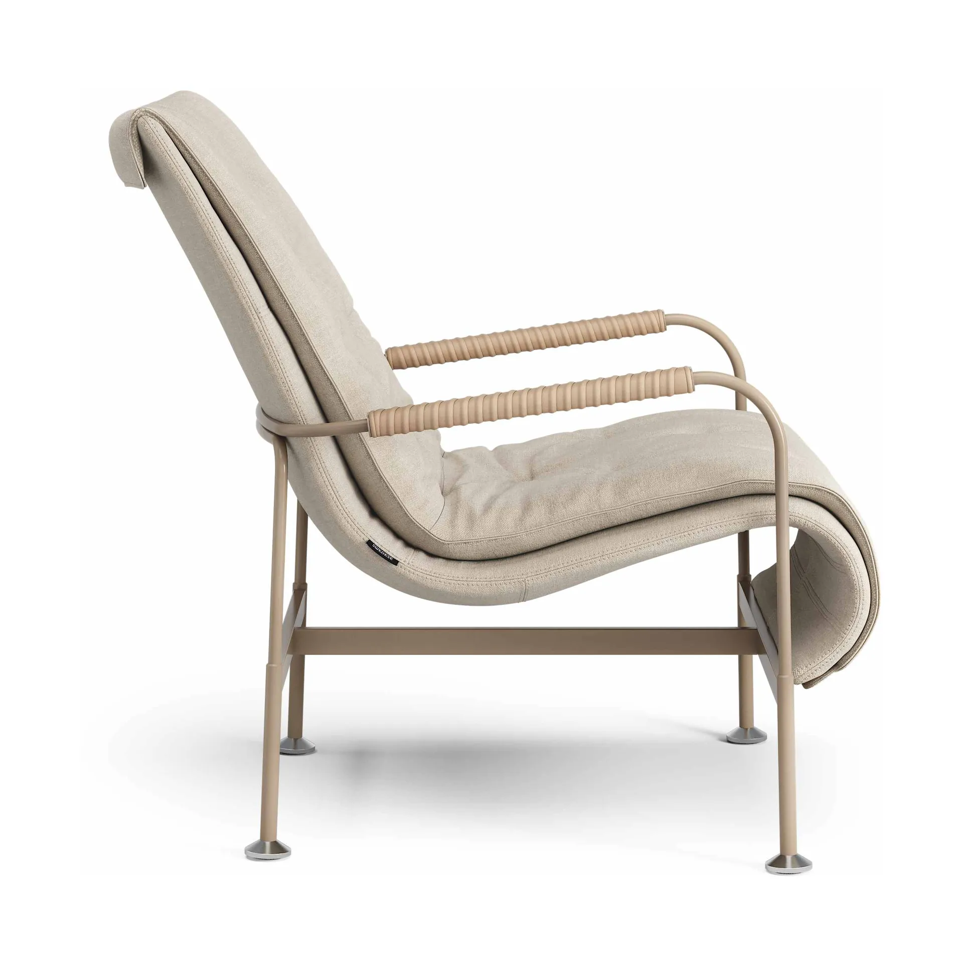 Πολυθρόνα Serpentine, Υφασμάτινο Romo Linara Rye-nutmeg-Tärnsjö Nature   Swedese