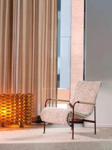 Πολυθρόνα Serpentine - Υφασμάτινο Romo Linara Rye-nutmeg   - Swedese