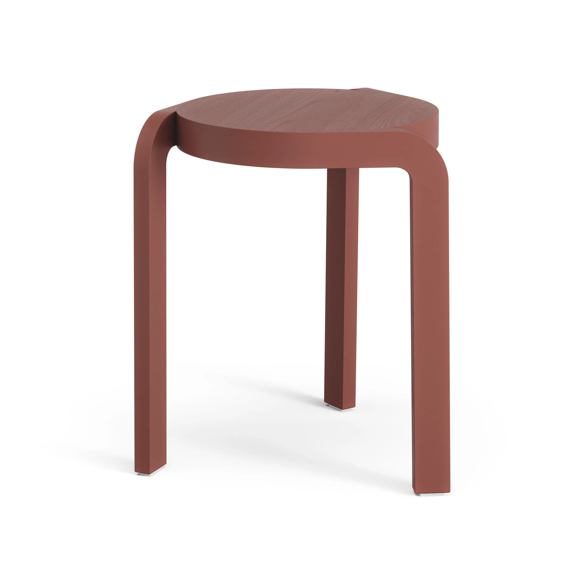 Spin στρογγυλό σκαμπό H44 cm, Ash-english red, Ø32x44 cm Swedese