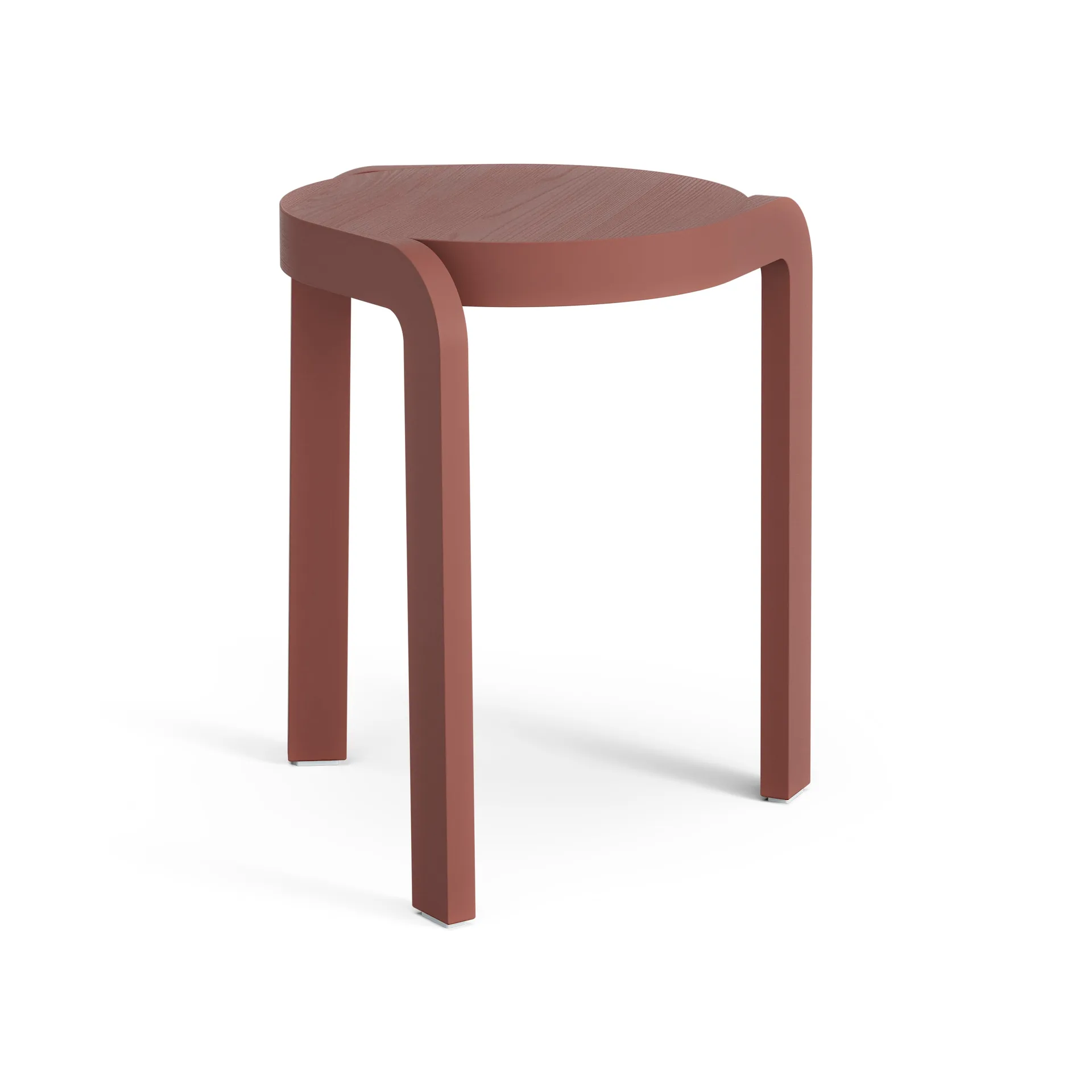 Spin στρογγυλό σκαμπό H44 cm, Ash-english red, Ø32x44 cm Swedese