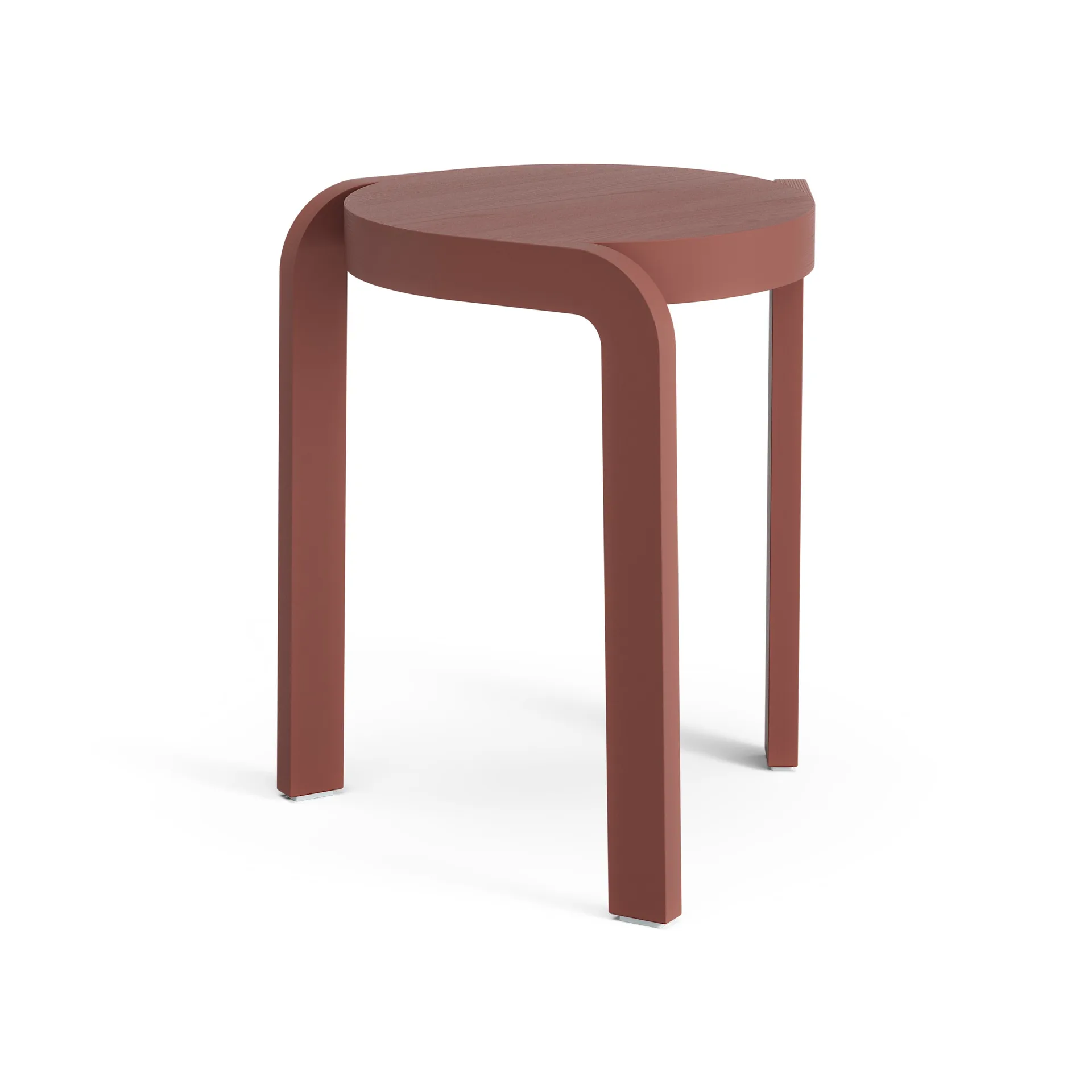 Spin στρογγυλό σκαμπό H44 cm, Ash-english red, Ø32x44 cm Swedese