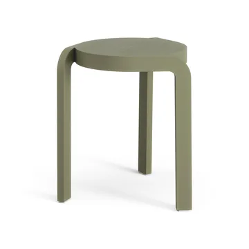 Spin στρογγυλό σκαμπό H44 cm - Ash-moss green, Ø32x44 cm - Swedese