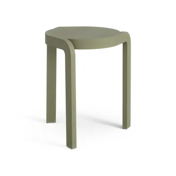 Spin στρογγυλό σκαμπό H44 cm - Ash-moss green, Ø32x44 cm - Swedese
