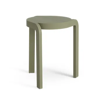 Spin στρογγυλό σκαμπό H44 cm - Ash-moss green, Ø32x44 cm - Swedese