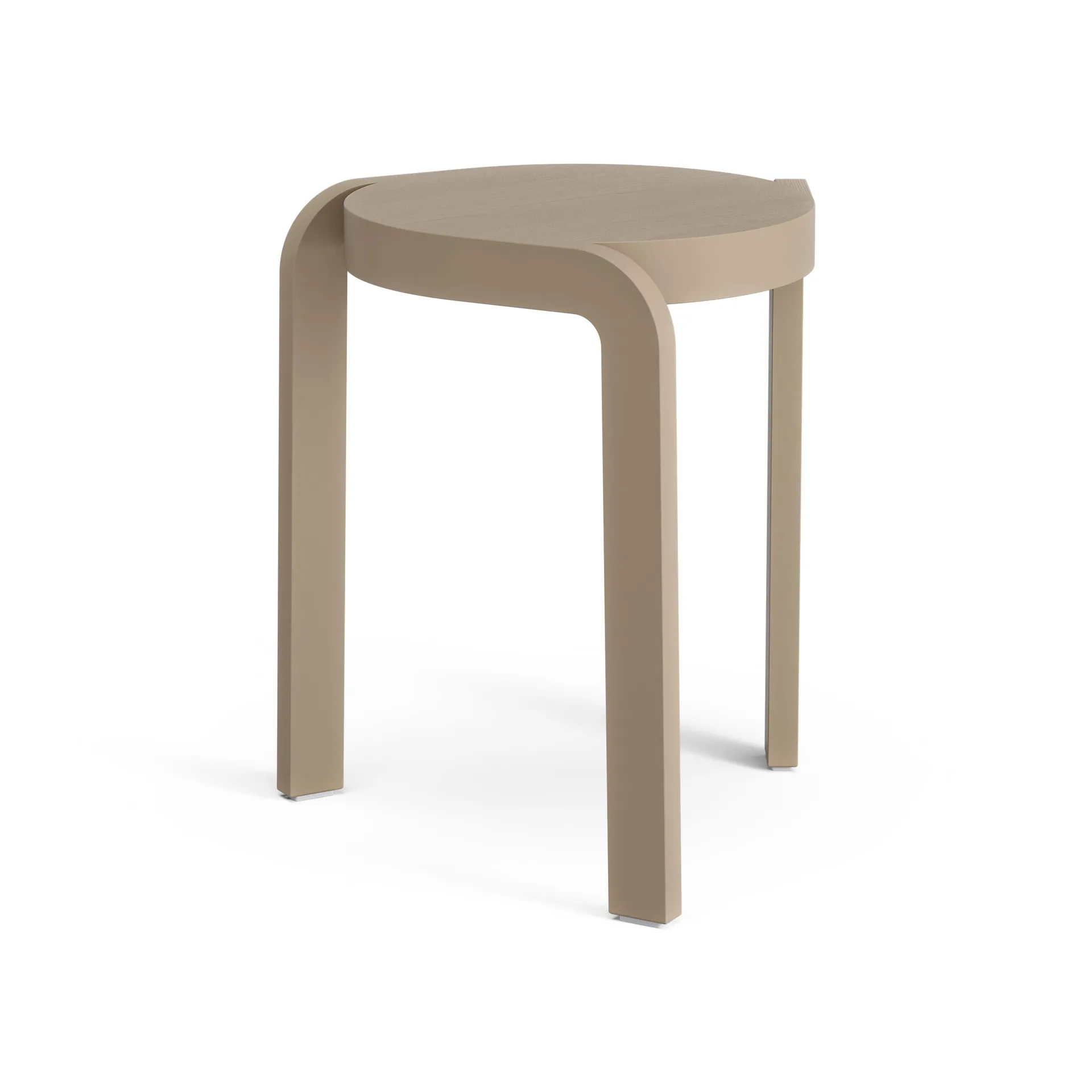 Spin στρογγυλό σκαμπό H44 cm, Ash-nutmeg, Ø32x44 cm Swedese