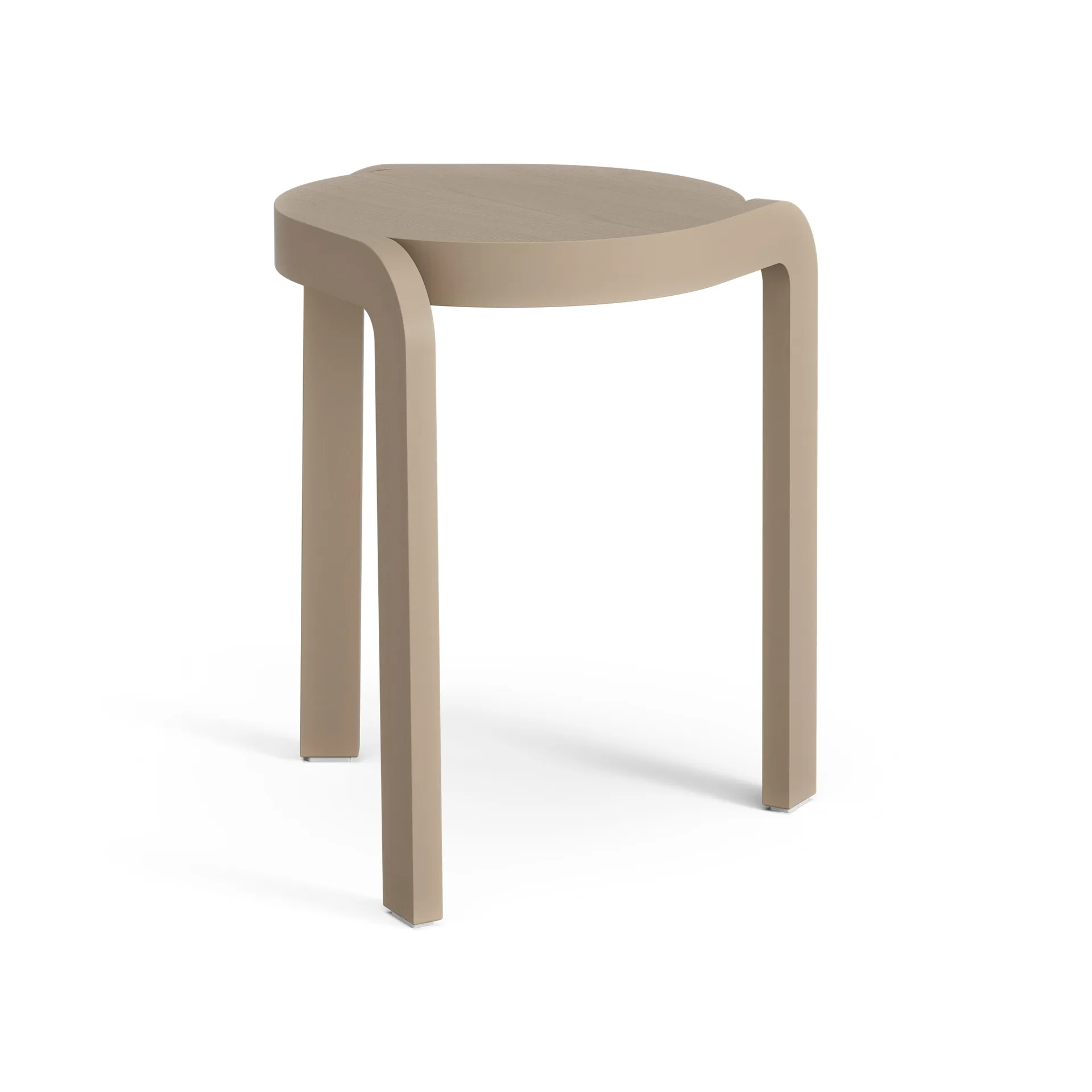 Spin στρογγυλό σκαμπό H44 cm, Ash-nutmeg, Ø32x44 cm Swedese