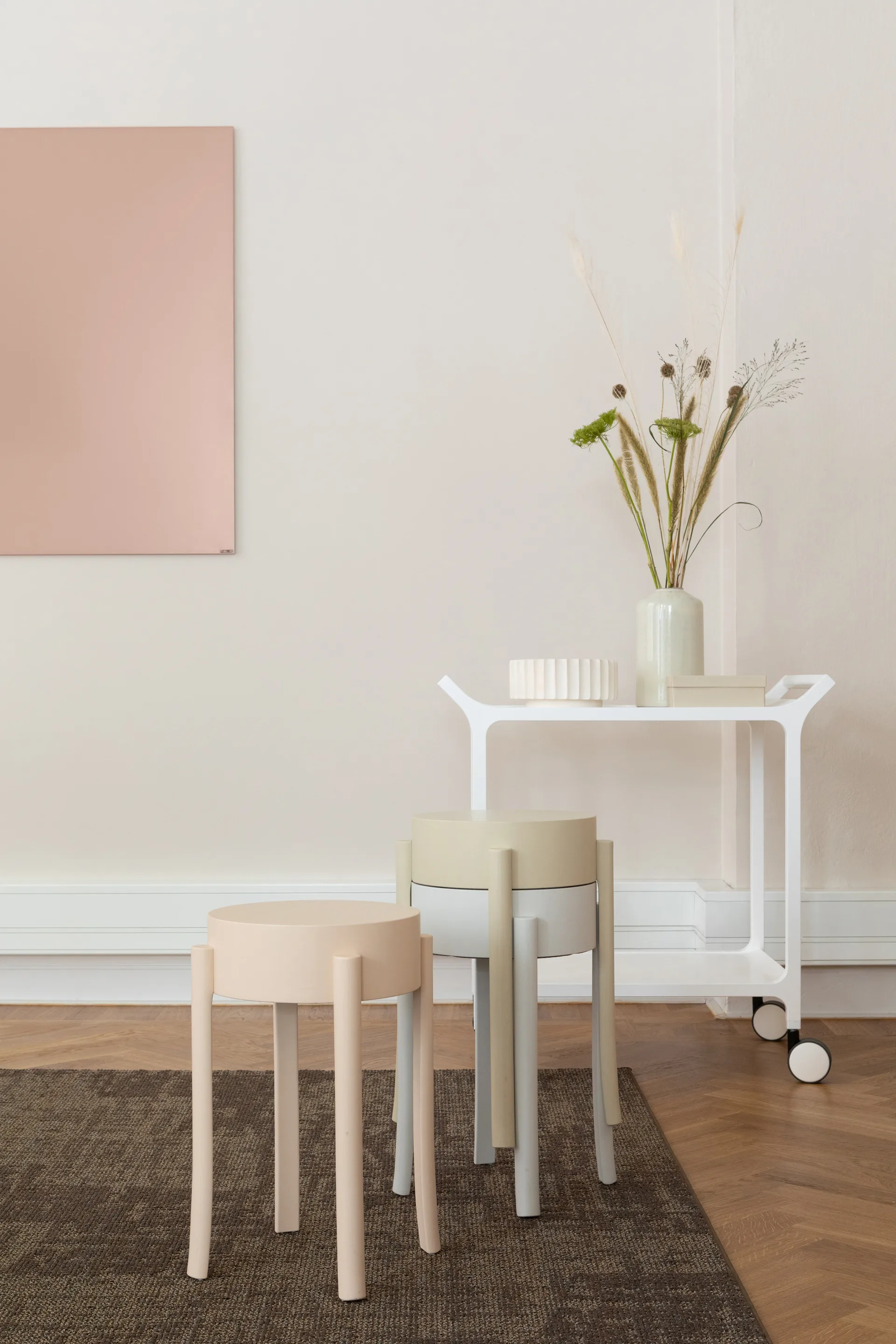 Teatime τρόλεϊ σερβιρίσματος, Δεσποτάκι Λευκό λακαρισμένο Swedese