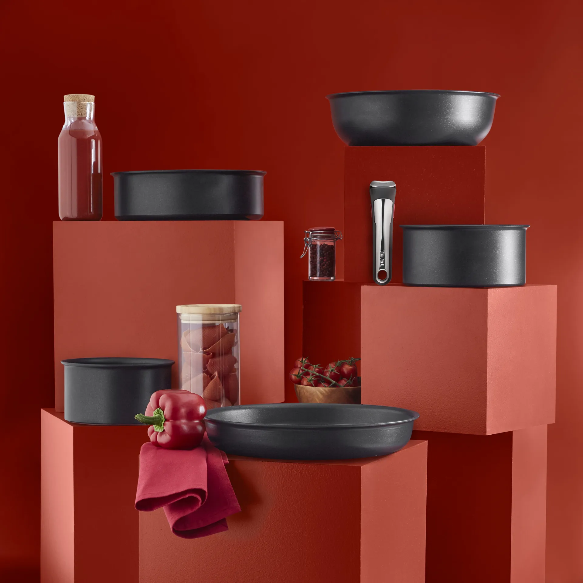 Ingenio Unlimited ON σετ τηγάνια, 3 τεμάχια Tefal