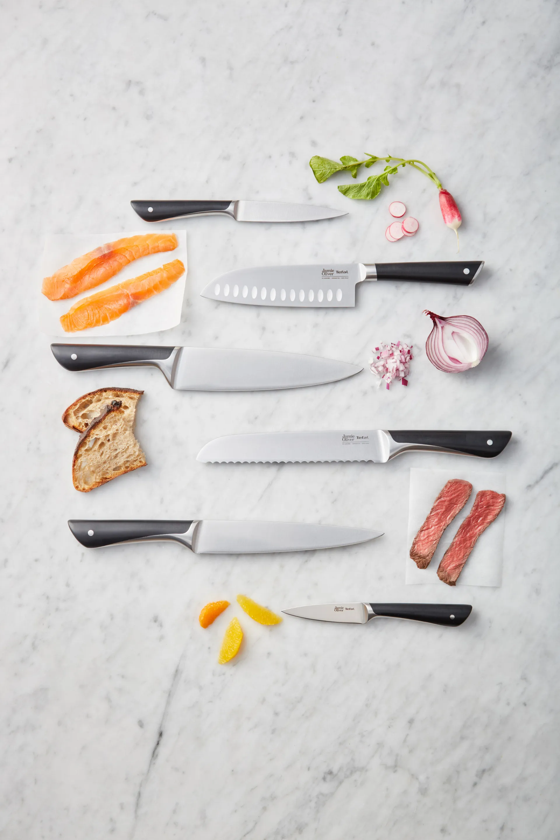 Jamie Oliver μαχαίρι ψωμιού 20 cm., Ανοξείδωτο ατσάλι Tefal