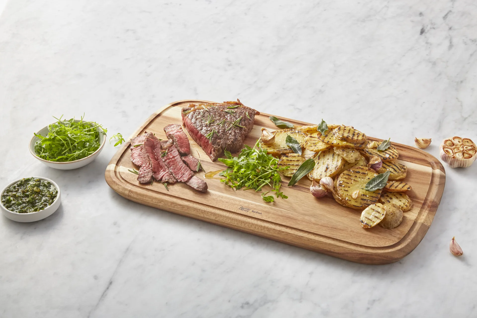 Jamie Oliver επιφάνεια κοπής, Μεγάλο 28x49 cm Tefal