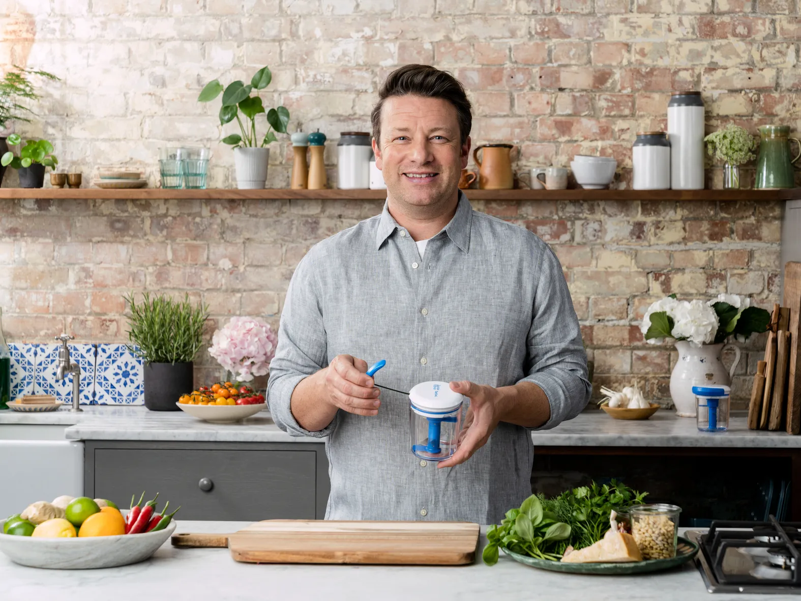 Jamie Oliver Chop & Shaker, Μπλε Tefal
