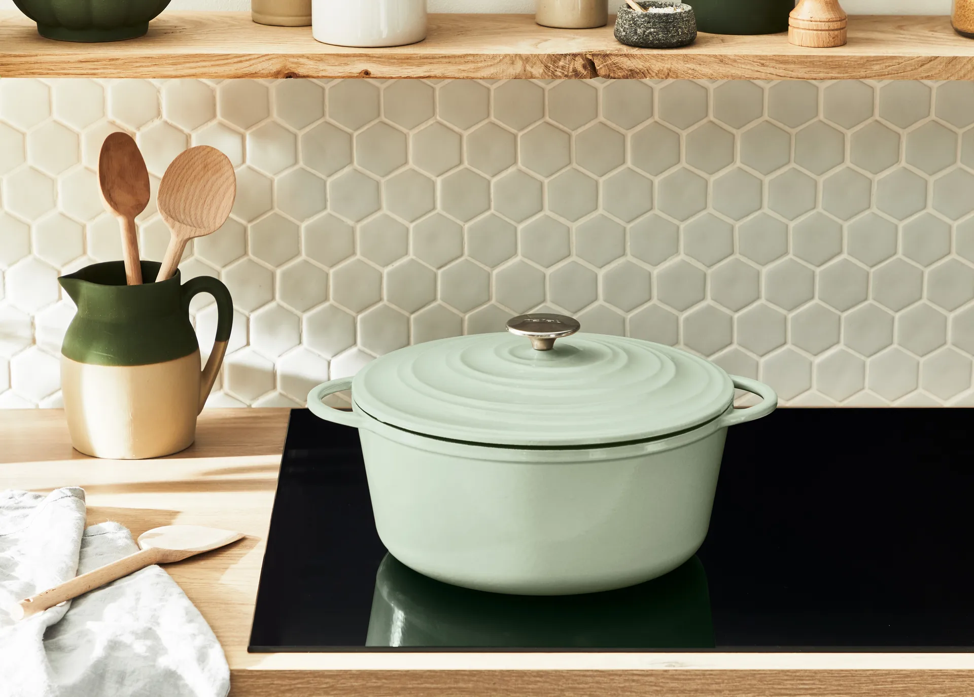 Τεφάλ LOV στρογγυλή κατσαρόλα 7,4 L, Πράσινο Tefal