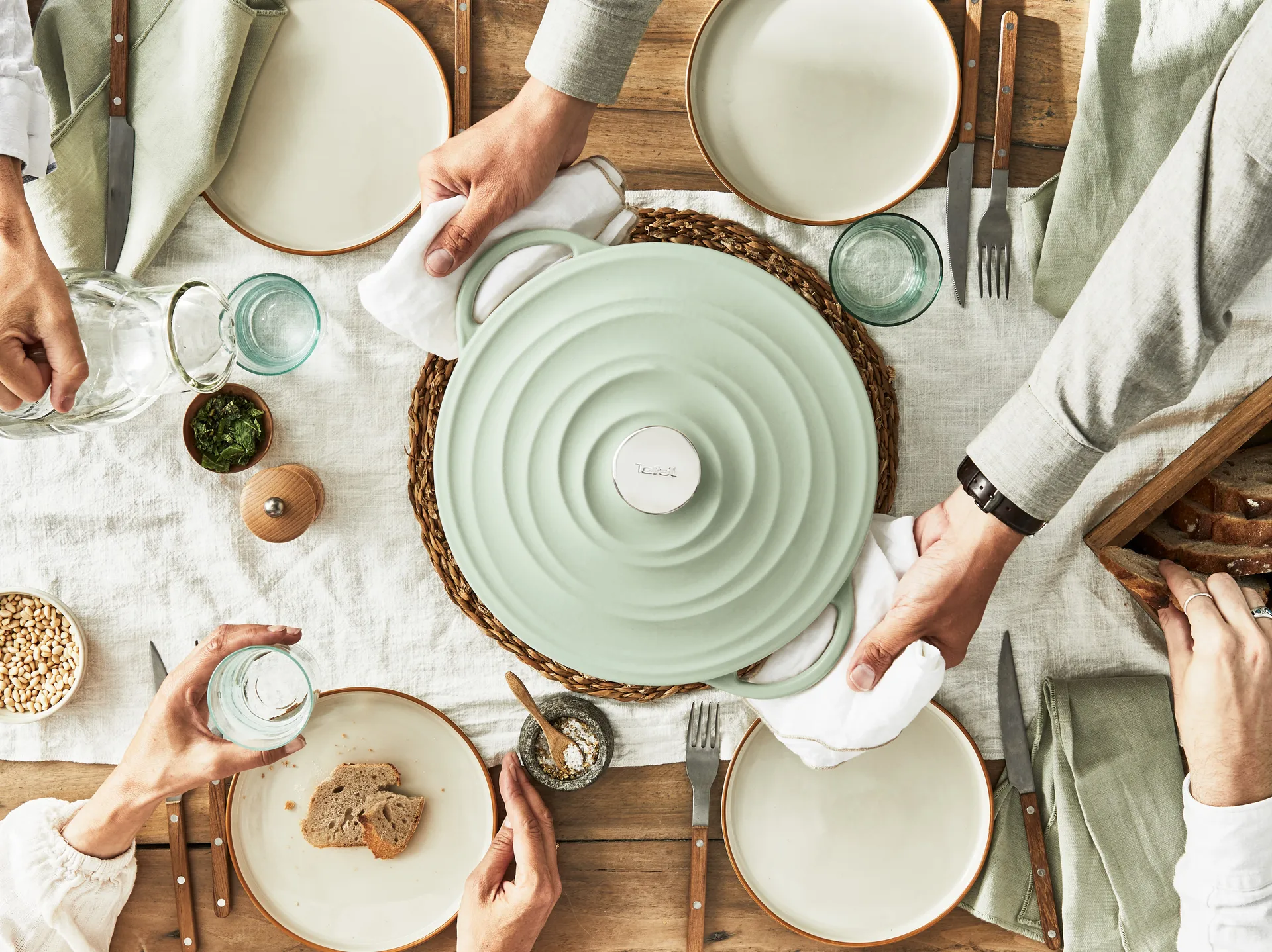 Τεφάλ LOV στρογγυλή κατσαρόλα 7,4 L, Πράσινο Tefal