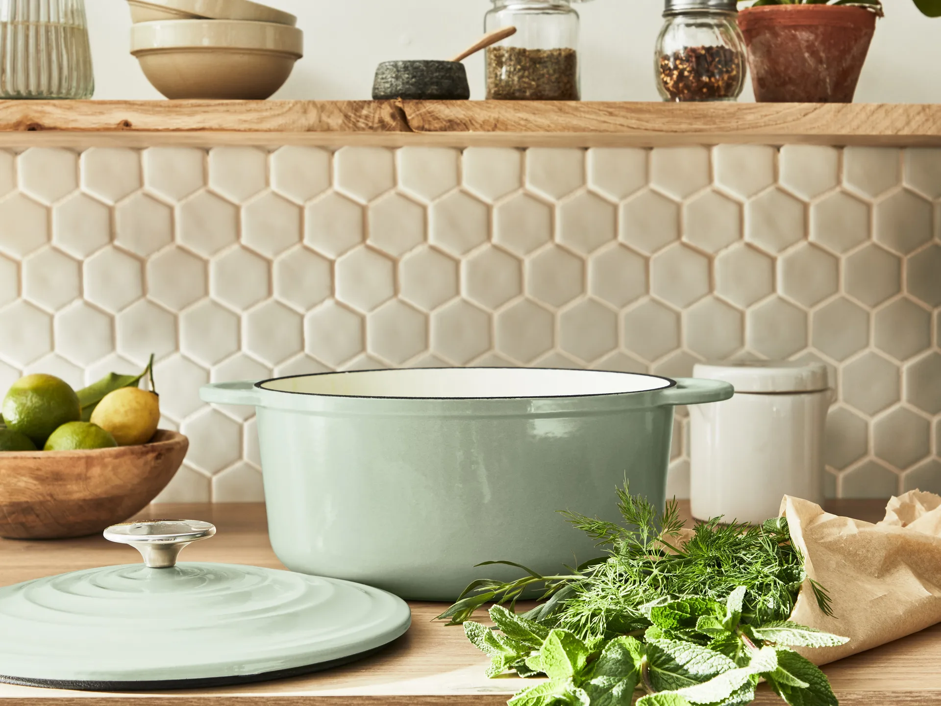 Τεφάλ LOV στρογγυλή κατσαρόλα 7,4 L, Πράσινο Tefal