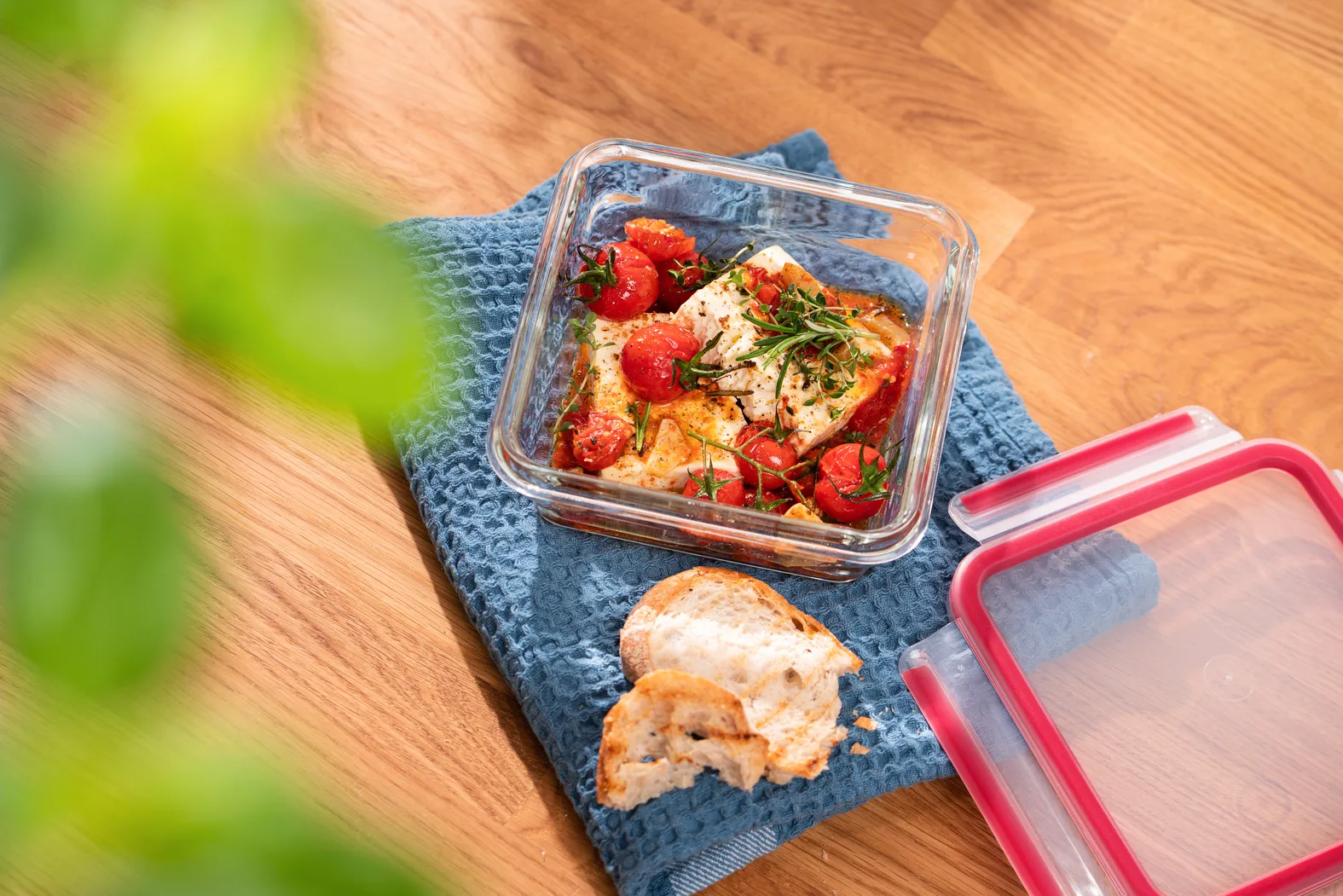 MasterSeal Glass κουτί μεσημεριανού γεύματος τετράγωνο, 0,8 L Tefal