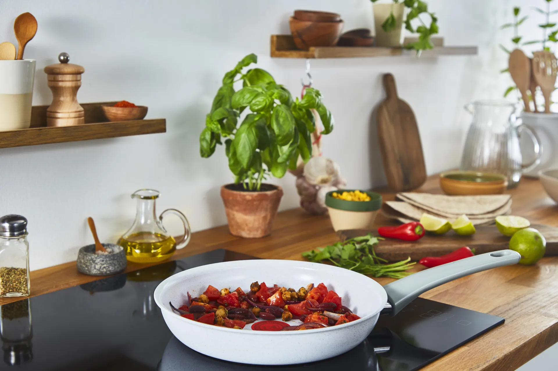Natural chef τηγάνι γκρι, 28 cm Tefal