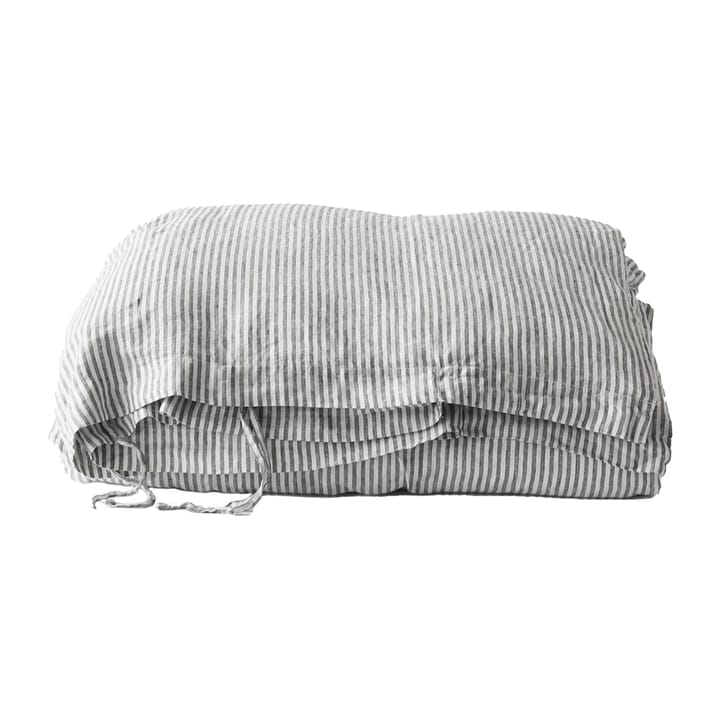 Κουβέρτα λινού 140x200 cm - Grey/white - Tell Me More