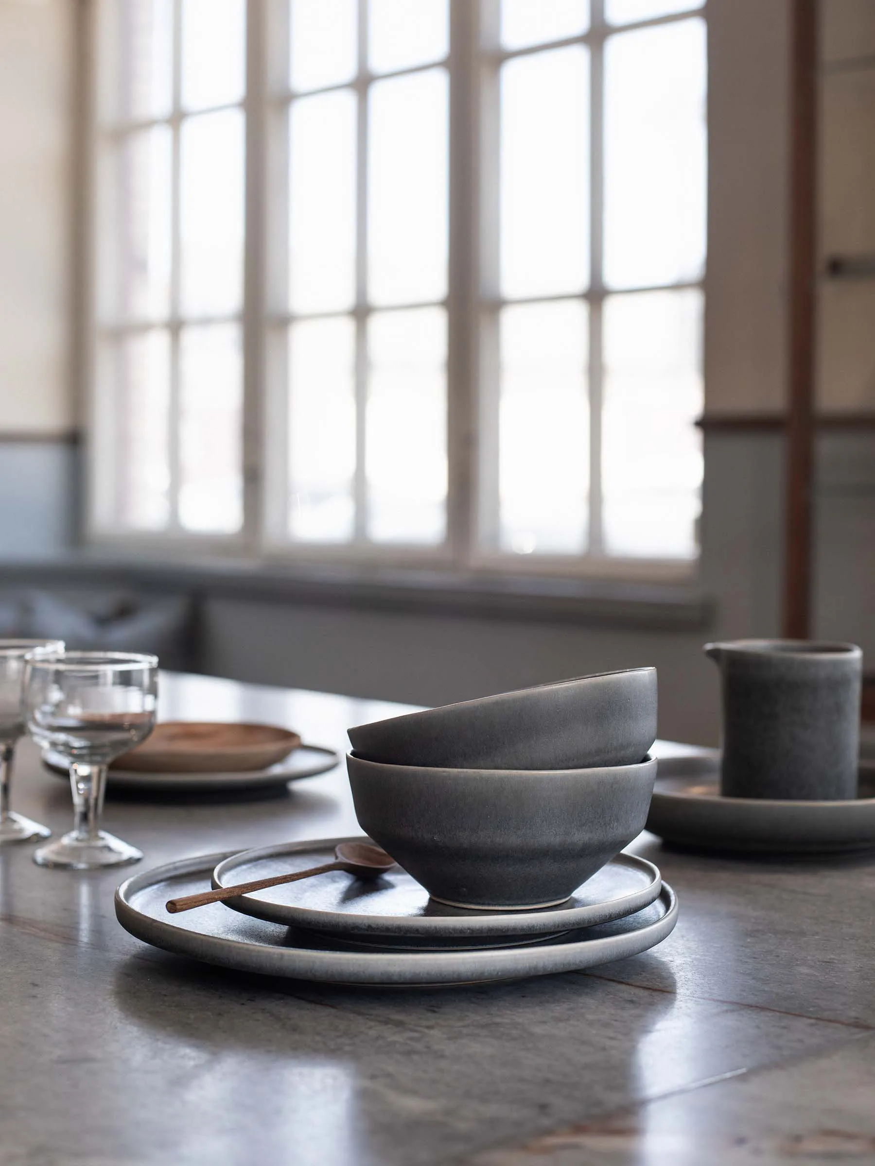 Πιάτο δείπνου Centro Ø28  εκ., Soft grey Tell Me More