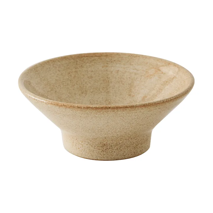Elio μπολ με βάση - Beige speckled, Ø14,5x6 εκ. - Tell Me More