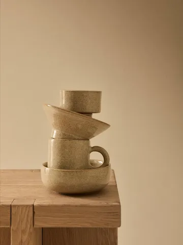 Elio κυλινδρικό μπολ - Beige speckled, Ø8,5x4,5 εκ. - Tell Me More