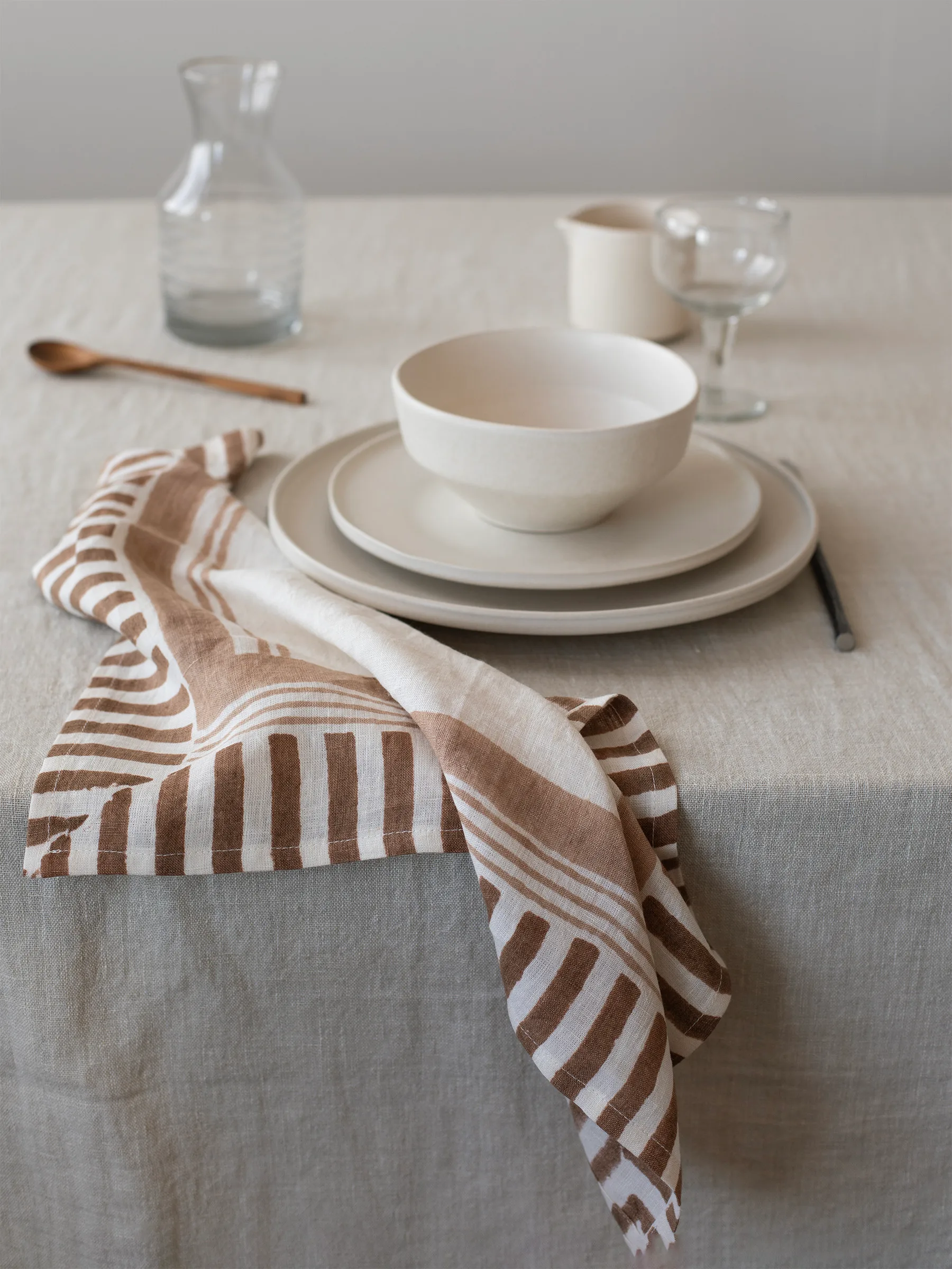 Πετσέτα τραπεζιού Ella 50x50 εκ., Hazelnut Tell Me More