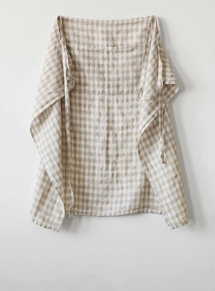 Ποδιά με καρό σχέδιο Gingham 90x75 cm, Natural Tell Me More