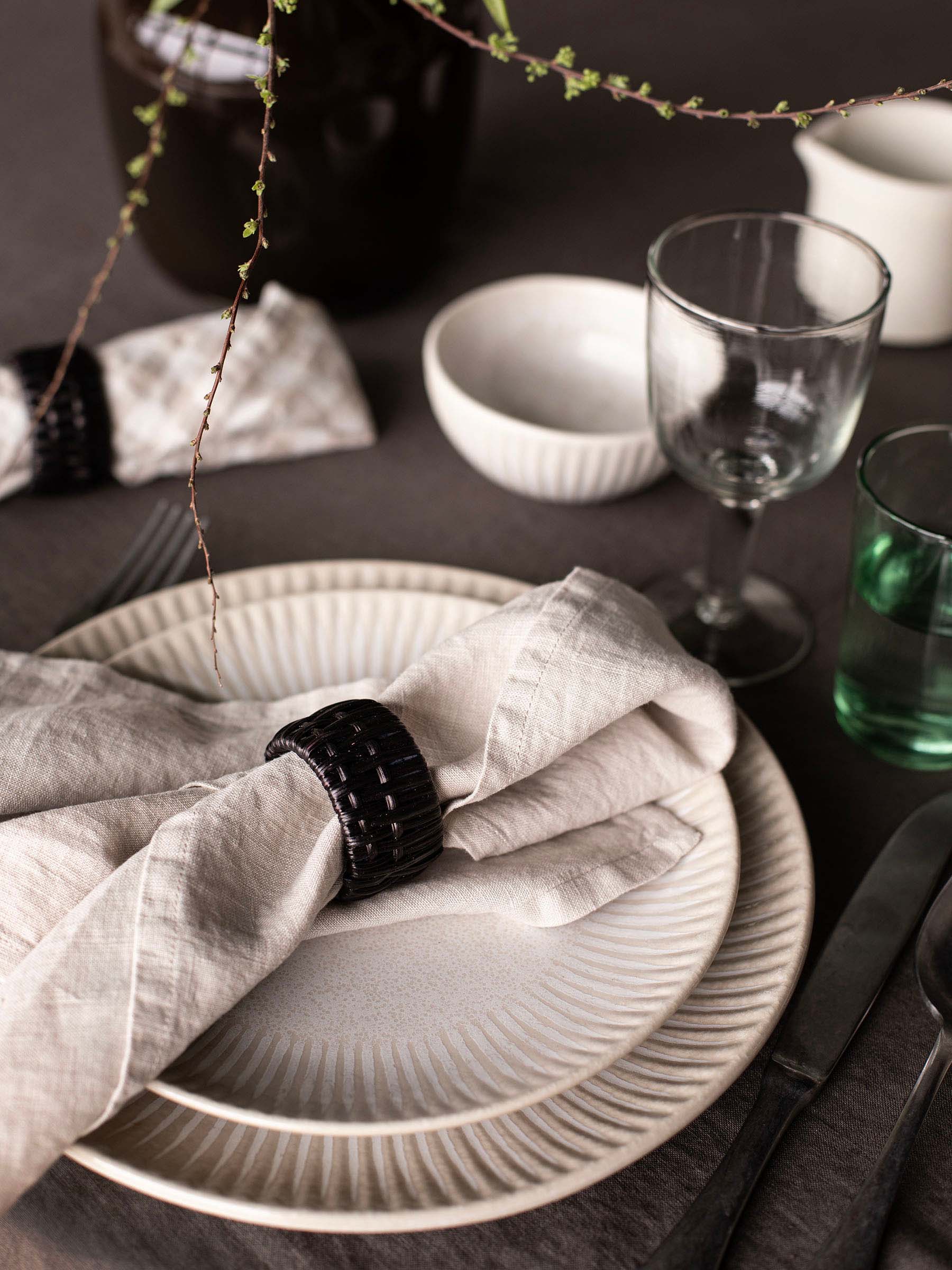 Πιάτο Granada Ø22 εκ., Κρεμ λευκό-μπεζ Tell Me More