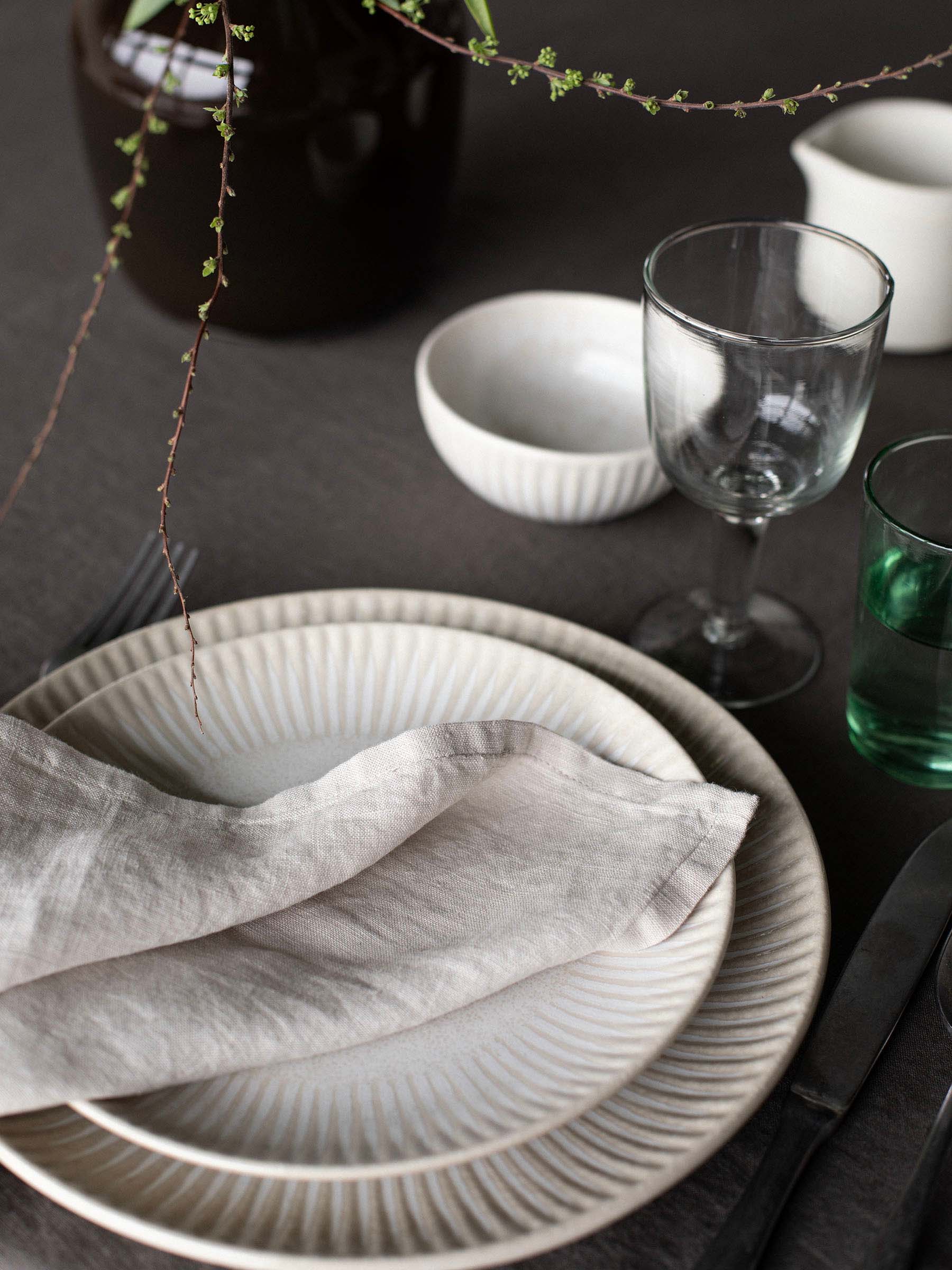 Πιάτο Granada Ø26,5 εκ., Κρεμ λευκό-μπεζ Tell Me More