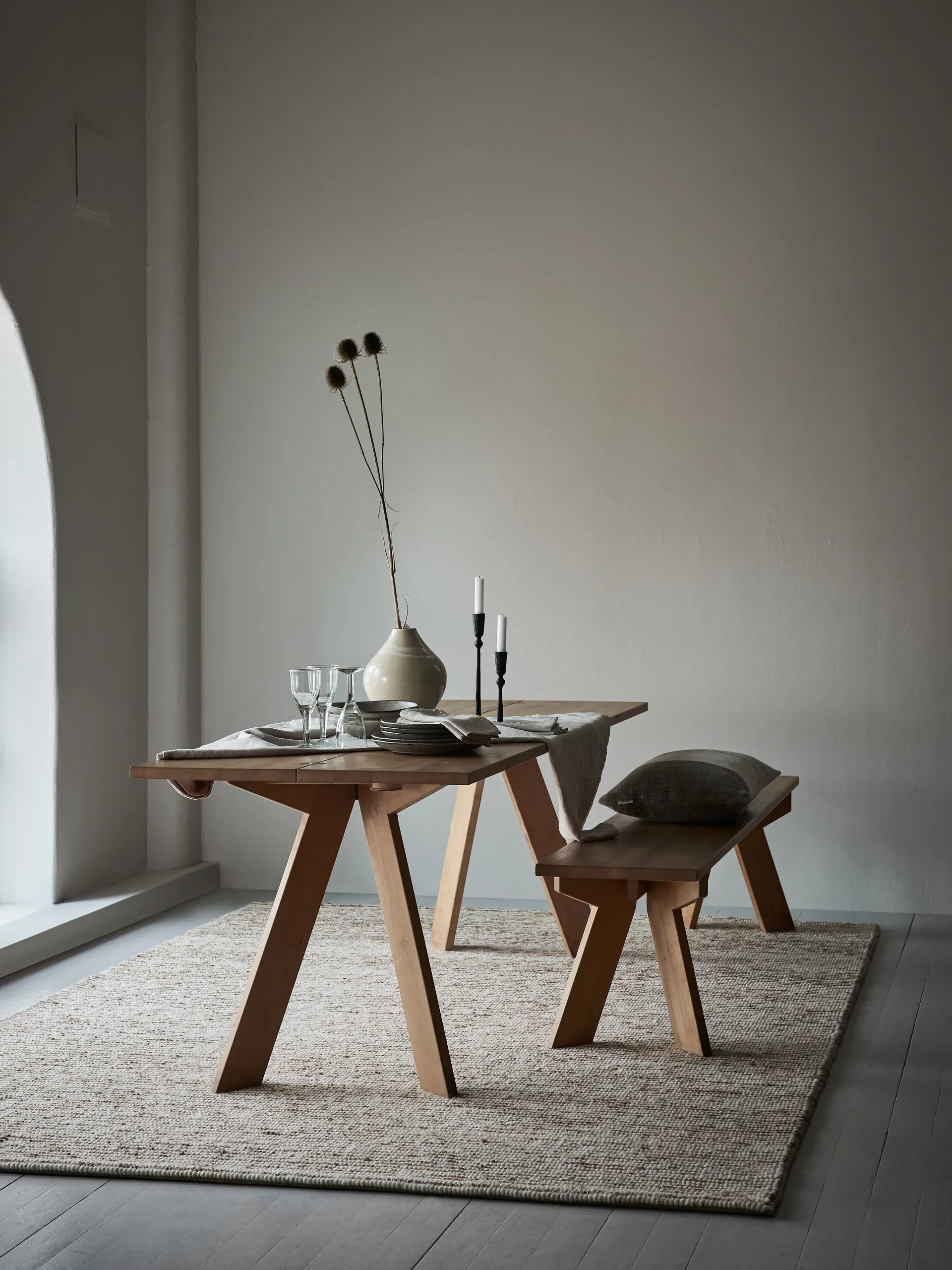 Χαλάκι από hemp wool 200x300 εκ., Stripe Tell Me More