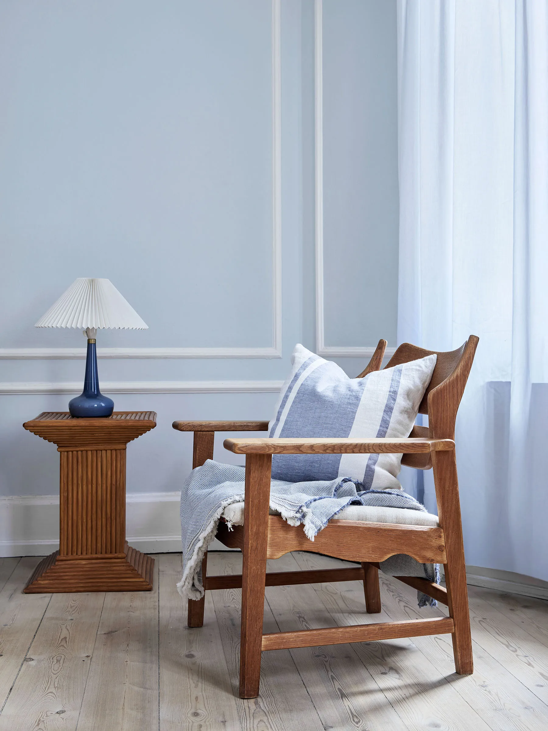 Jules μαξιλαροθήκη, Blue stripe, 50x50 εκ. Tell Me More